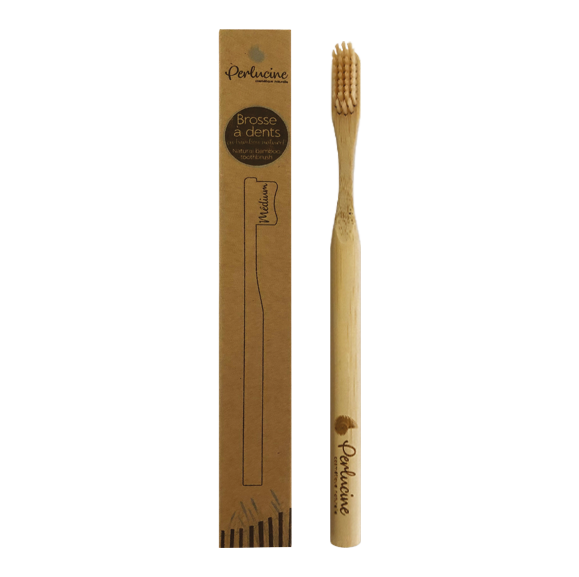 Brosse à dents en Bambou Naturel - Perlucine