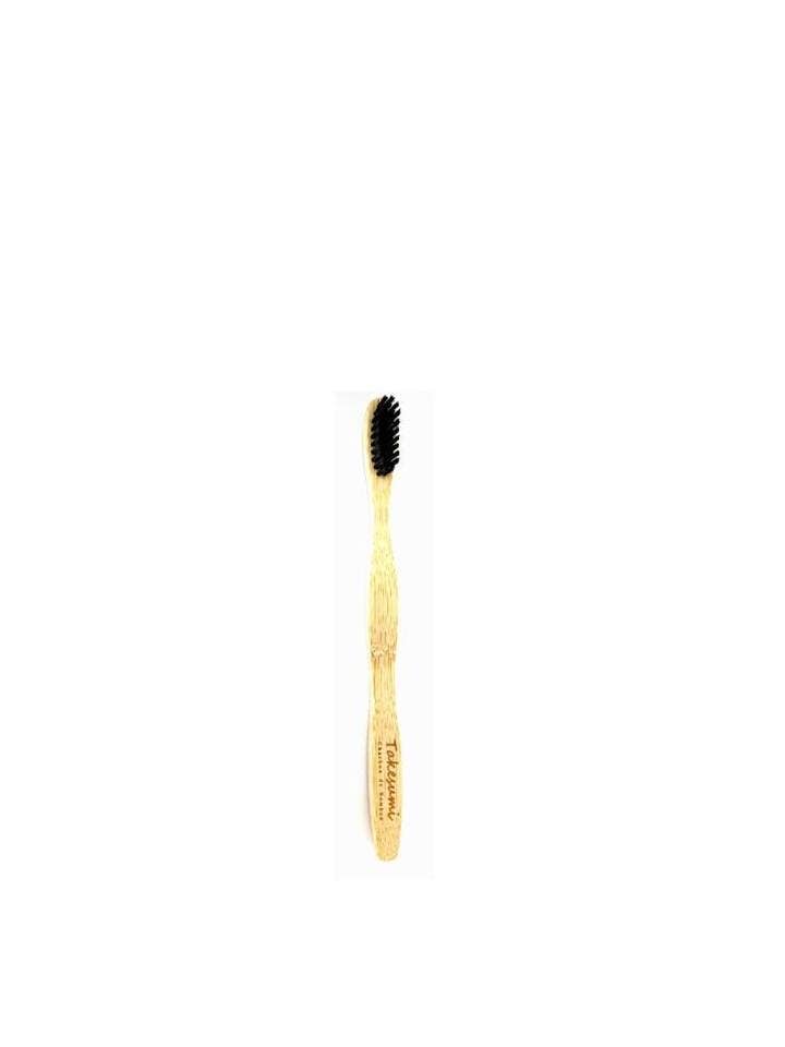 Brosse à dents en bambou infusée au charbon de bambou