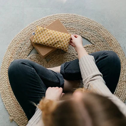 Coussin de relaxation et d'aromathérapie - L'Atelier de Léa - Eventail Jaune