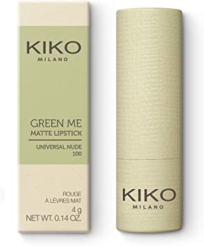 KIKO Milano Green Me Matte Lipstick 100 | Rouge À Lèvres Mat Confort