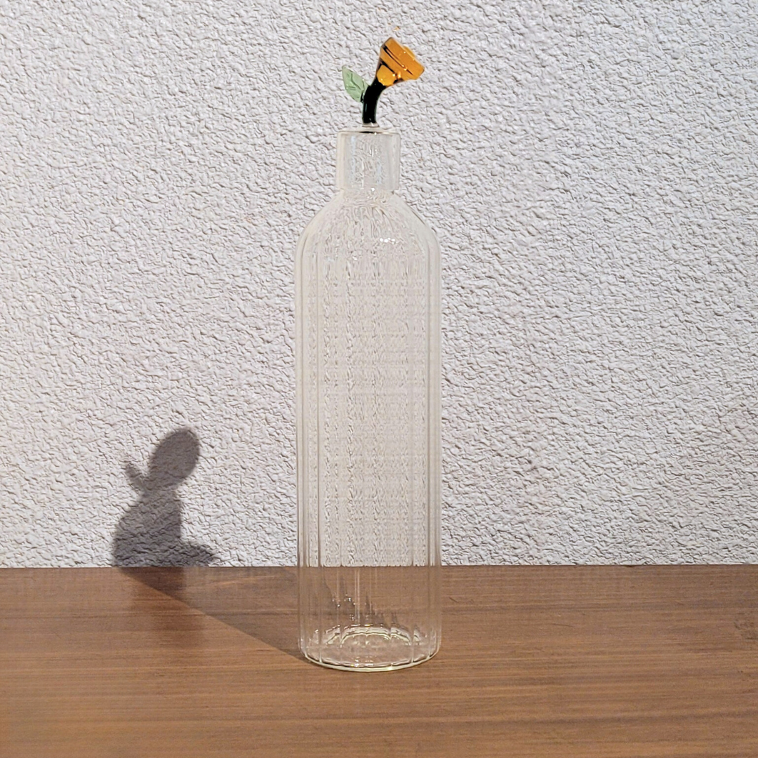 Belle carafe en verre 1L, carafe à eau, carafe à vin