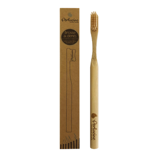 Brosse à dents en Bambou Naturel - Perlucine