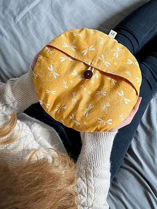 Bouillotte sèche déhoussable - Libellule Jaune