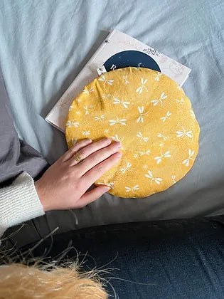 Bouillotte sèche déhoussable - Libellule Jaune