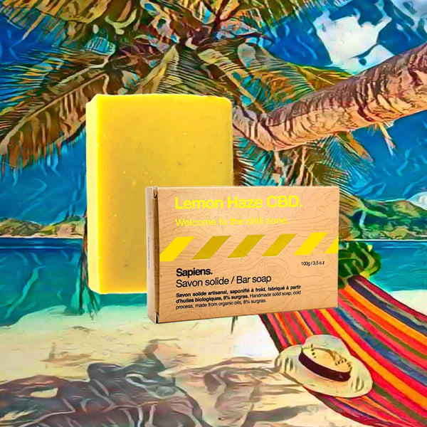 Savon solide Bio Lemon Haze CBD- Sapiens