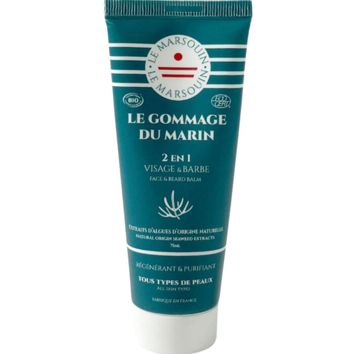 Le Gommage du Marin – 2en1 VISAGE & BARBE - Le Marsouin
