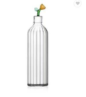 Belle carafe en verre 1L, carafe à eau, carafe à vin