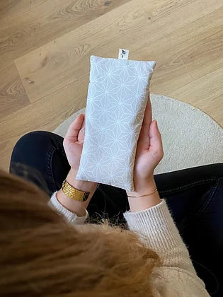 Coussin de relaxation et d'aromathérapie - L'Atelier de Léa - Asanoha Beige