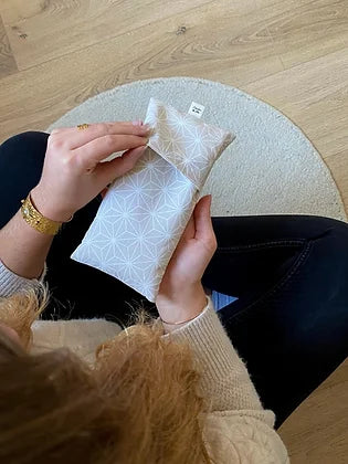 Coussin de relaxation et d'aromathérapie - L'Atelier de Léa - Asanoha Beige