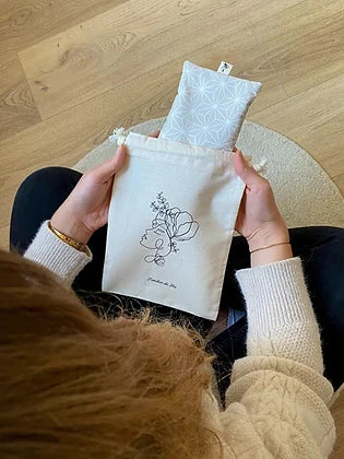 Coussin de relaxation et d'aromathérapie - L'Atelier de Léa - Asanoha Beige
