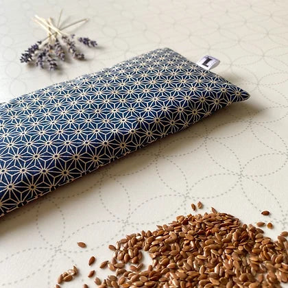 Coussin de relaxation et d'aromathérapie - L'Atelier de Léa - Asanoha Bleu