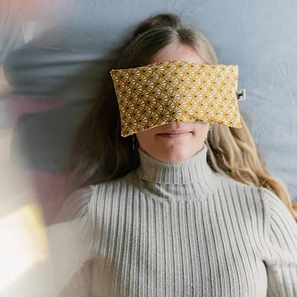 Coussin de relaxation et d'aromathérapie - L'Atelier de Léa - Eventail Jaune
