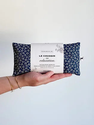 Coussin de relaxation et d'aromathérapie - L'Atelier de Léa - Fleurs de cerisier Bleu
