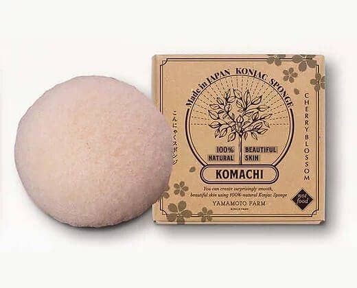Eponge konjac BIO aux fleurs de cerisier Sakura