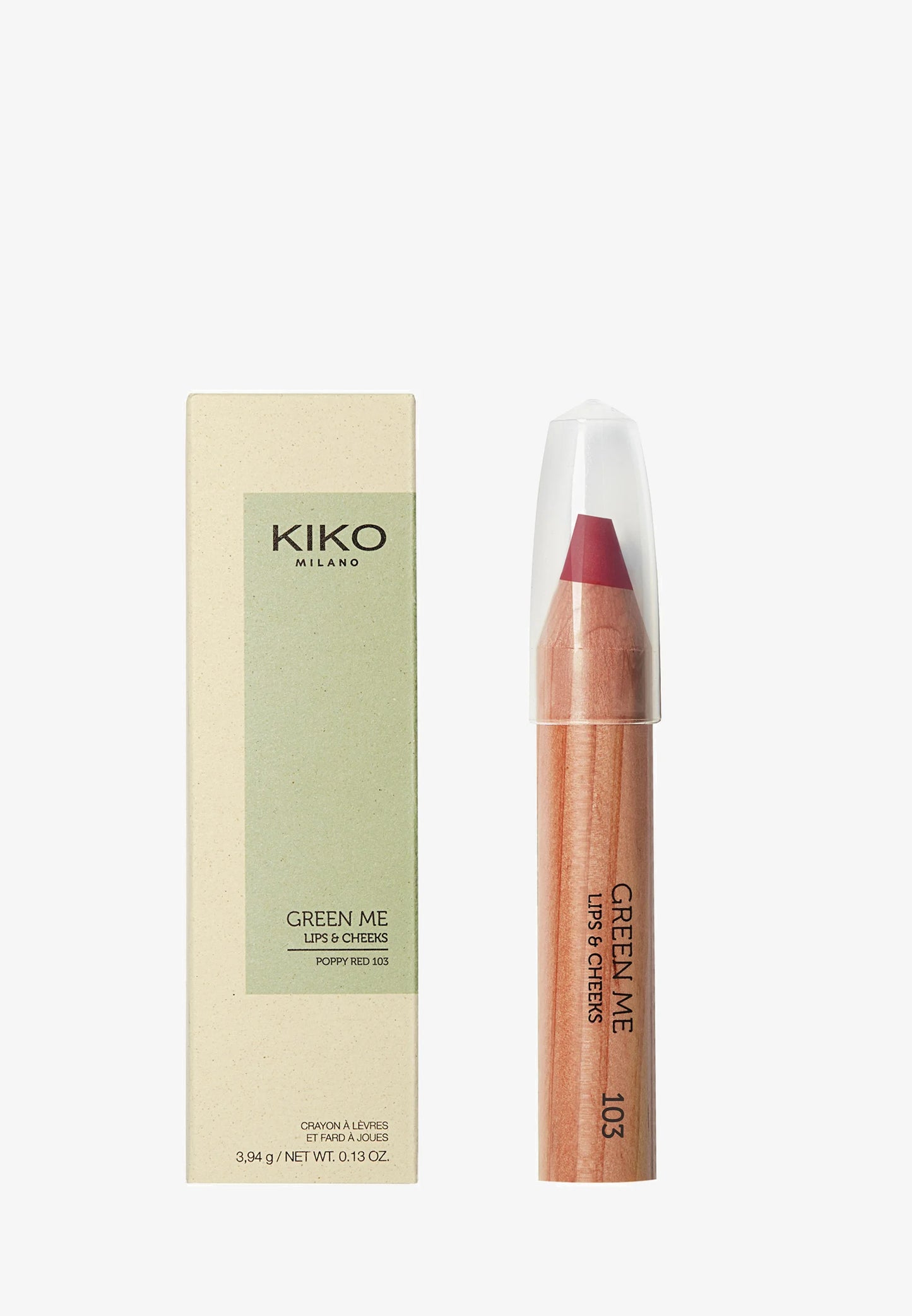 KIKO Milano Green Me Lips & Cheeks | Crayon Rouge À Lèvres Et Blush