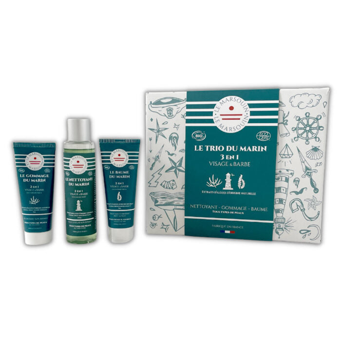 Coffret soin visage homme “Trio du Marin” - Le Marsouin