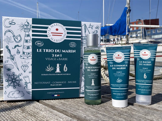 Coffret soin visage homme “Trio du Marin” - Le Marsouin