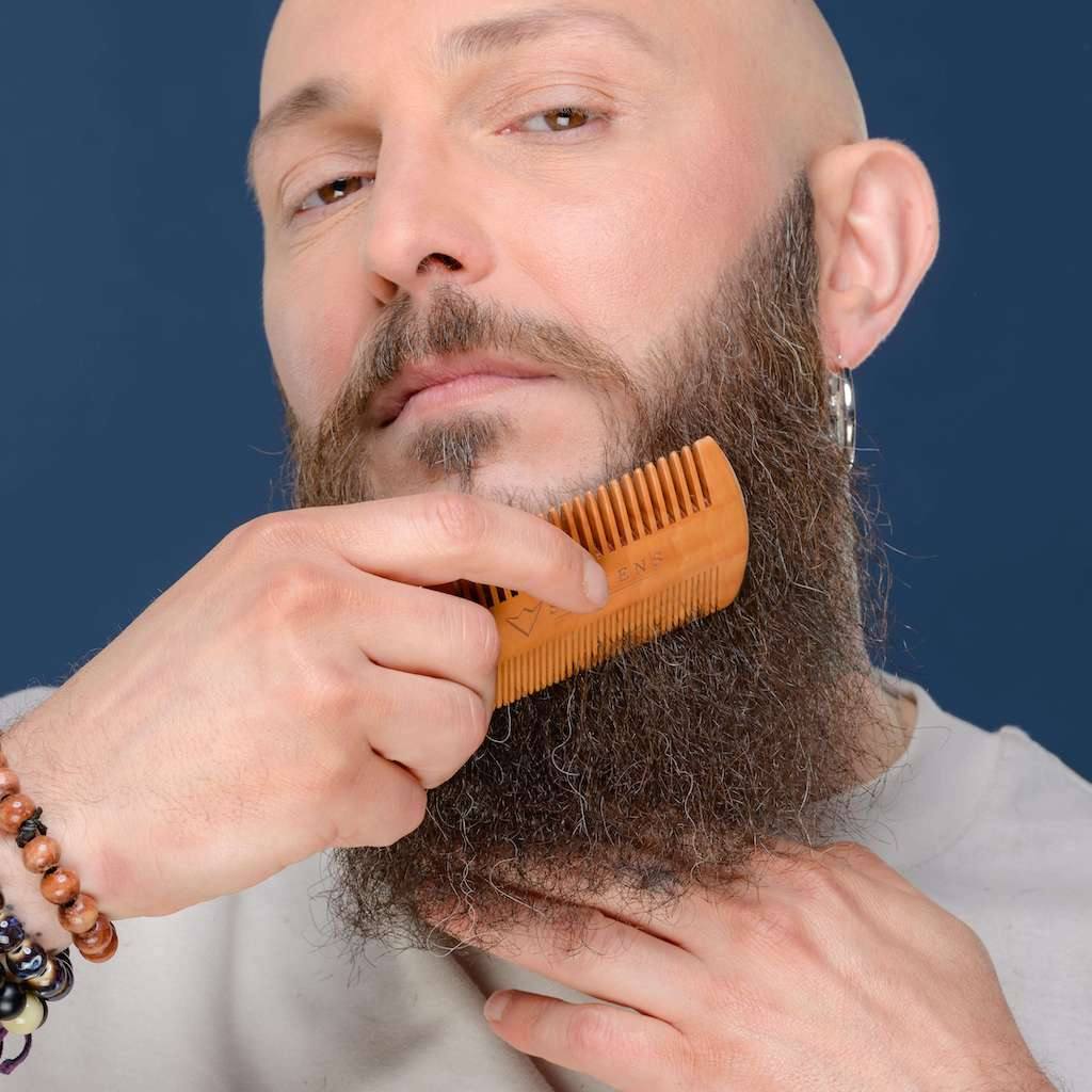 Peigne à Barbe en Bois de Poirier - Sapiens