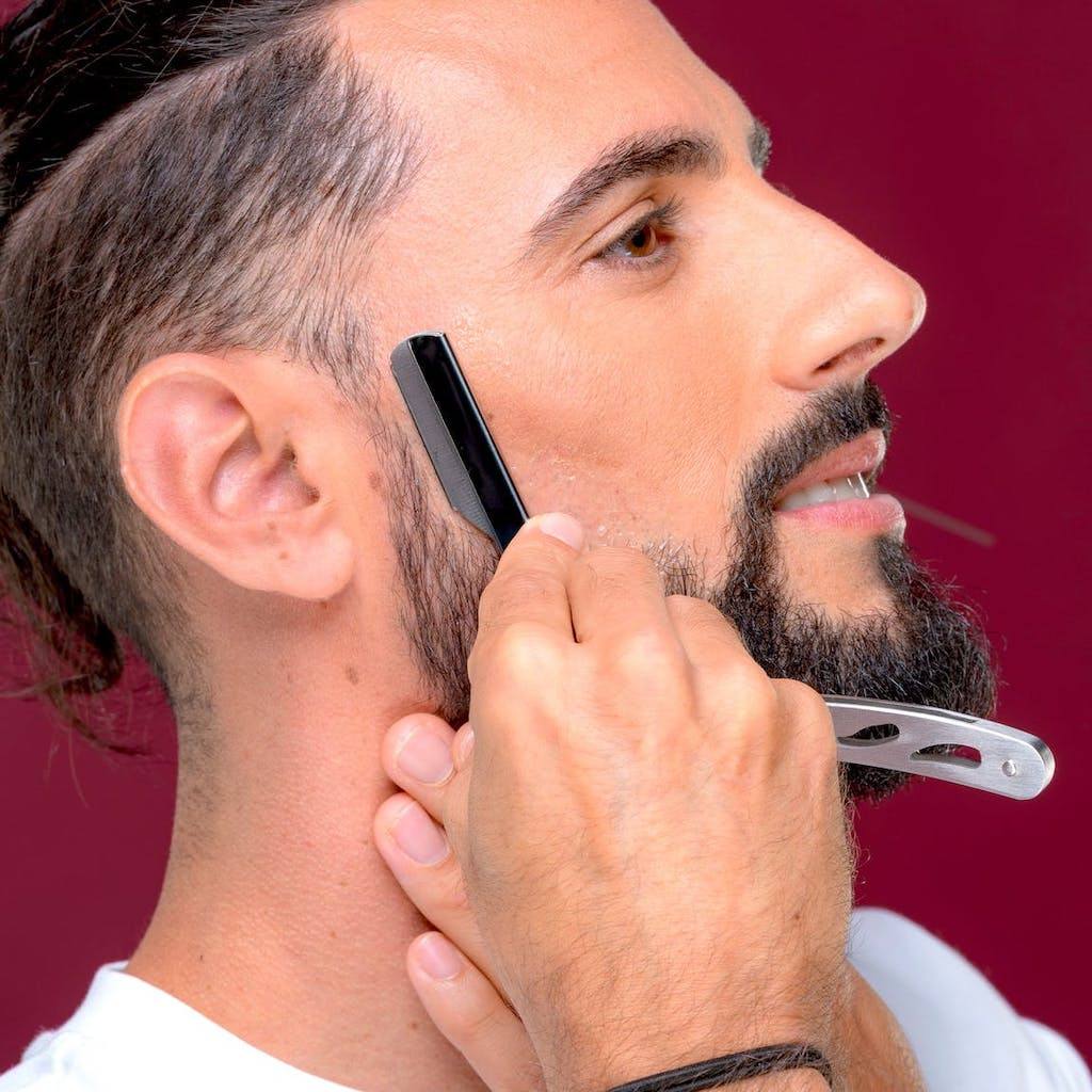 Rasoir de Barbier en Métal Argenté - Sapiens