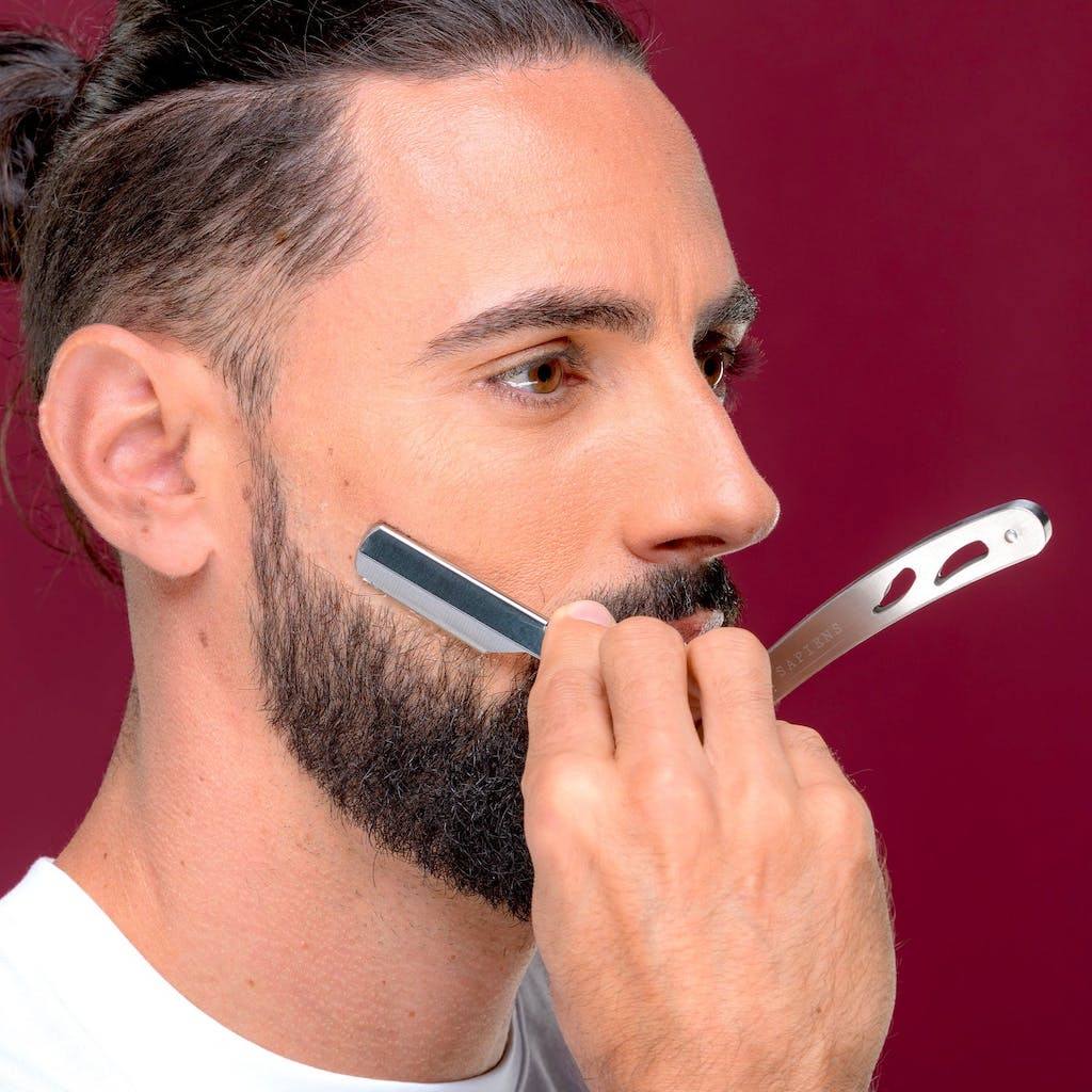 Rasoir de Barbier en Métal Argenté - Sapiens