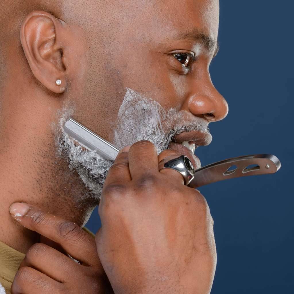 Rasoir de Barbier en Métal Argenté - Sapiens