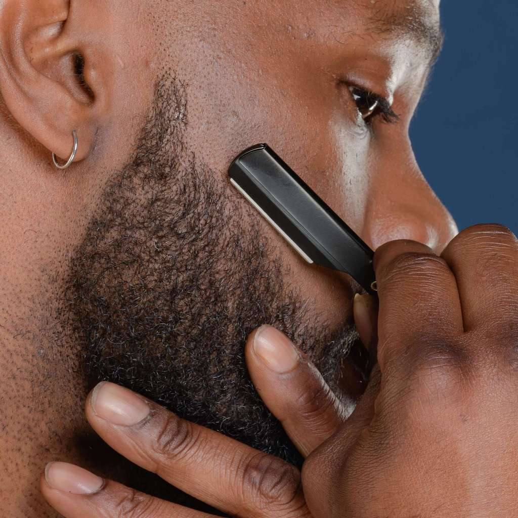 Rasoir de Barbier Noir en Métal - Sapiens