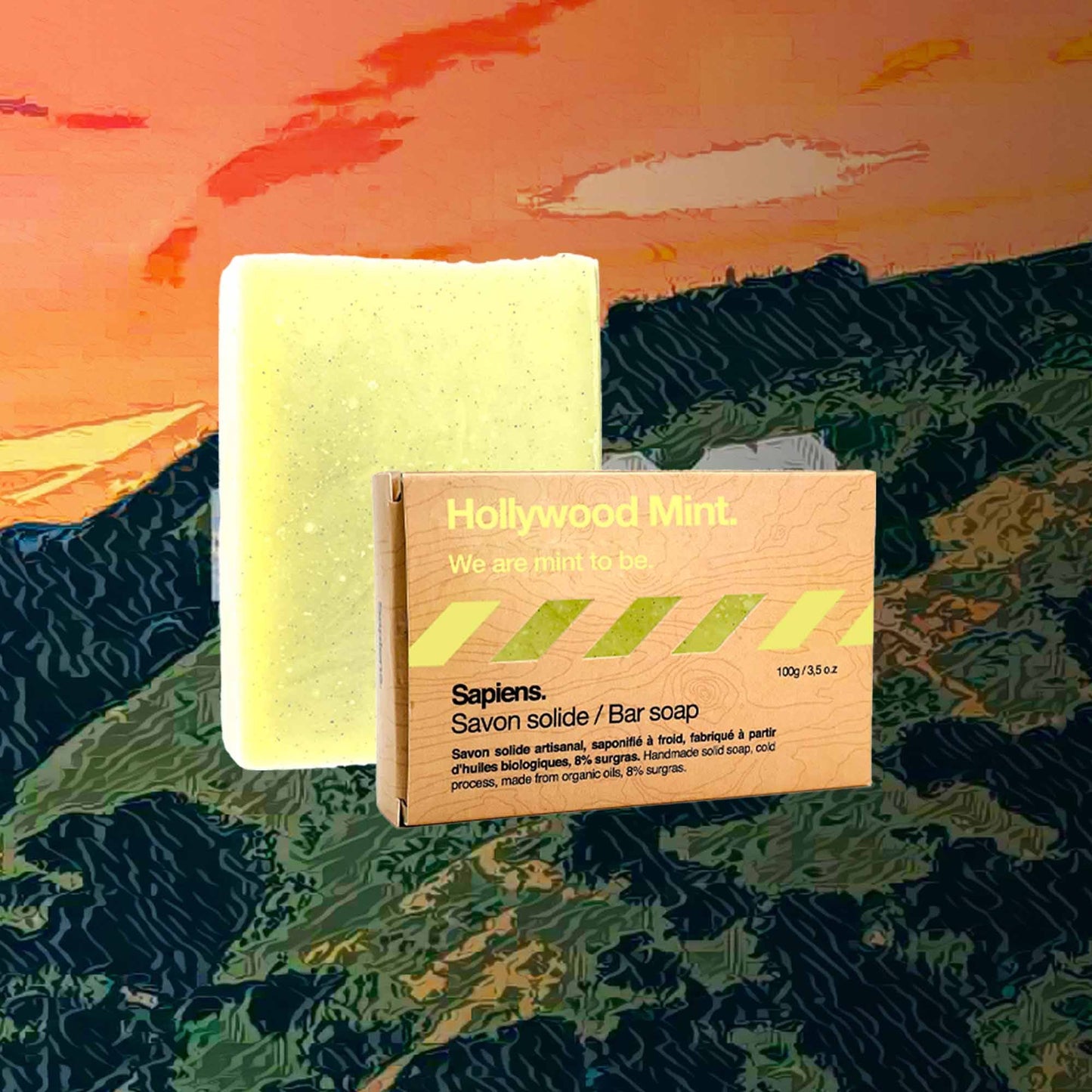 Savon solide Bio Hollywood Mint - Sapiens