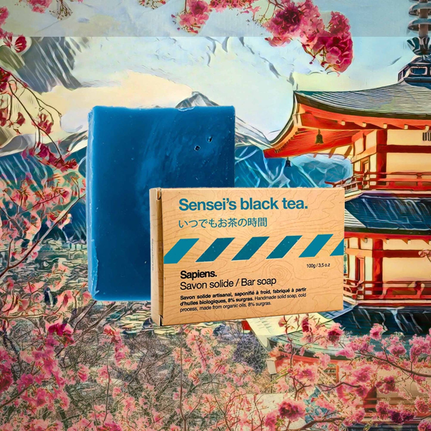 Savon solide Bio Sensei's Black Tea- Sapiens